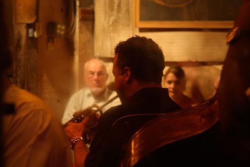 ONE OF THE FAMOUS SEEDY MUSIC HALLS IN THE FRENCH QUARTER OF NEW ORLEANS, LOUISIANA, WHICH CRANKS OUT GREAT MUSIC.